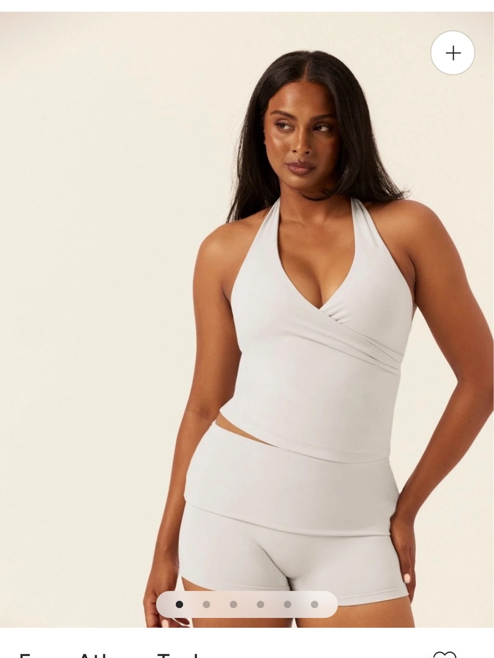 CSB Form Athena Halter Tank - Dusty Gray - Picture 4 of 4